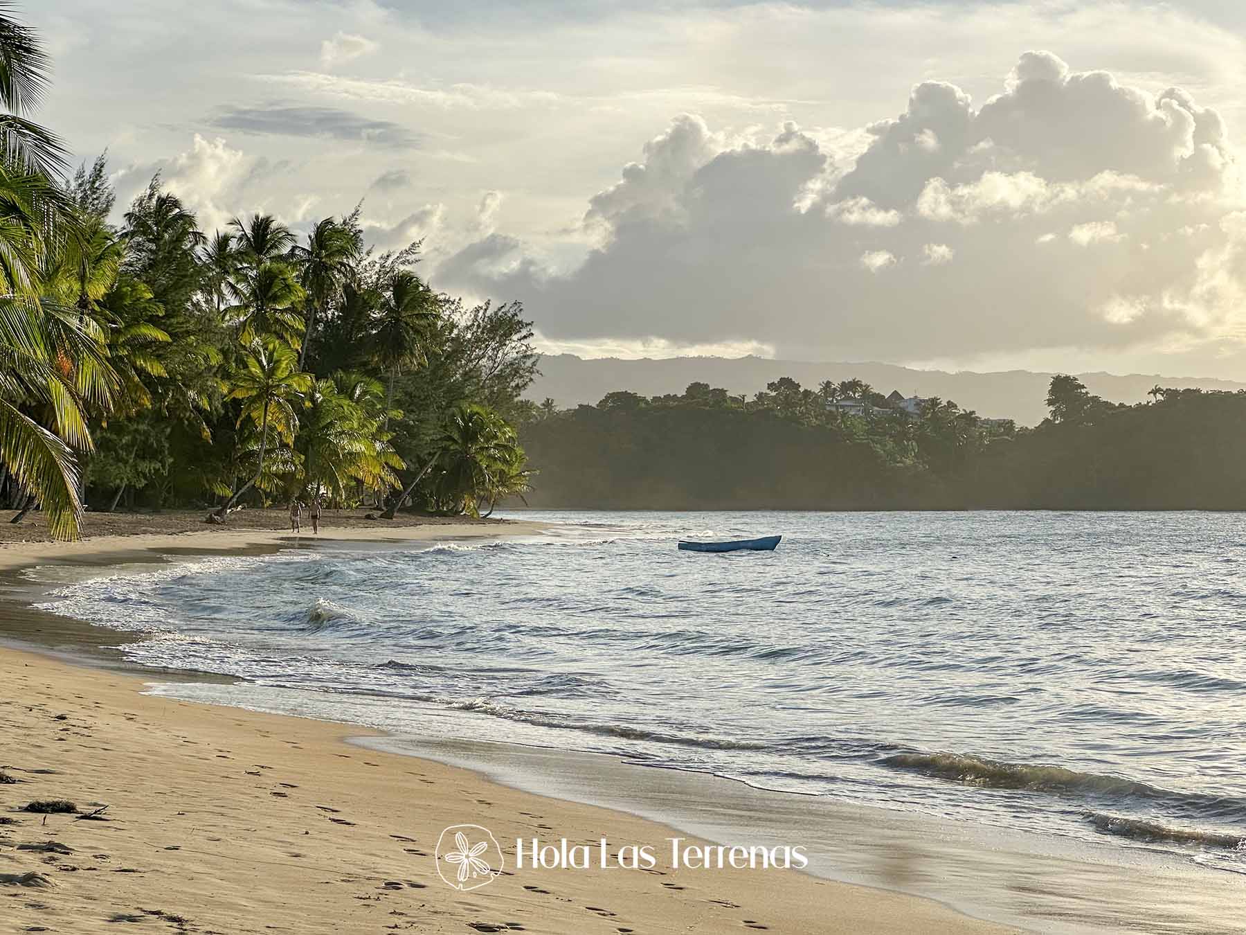 Las Terrenas plage au coucher du soleil